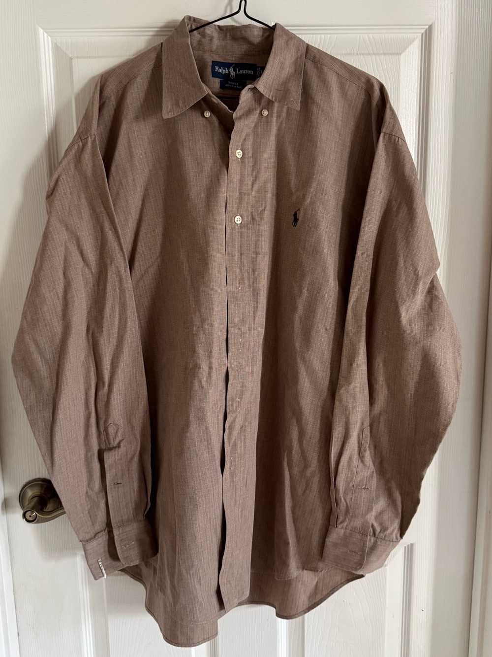 vintage tan ralph lauren button down